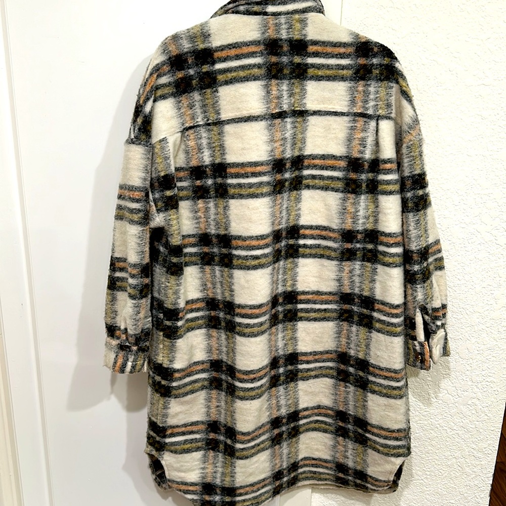 Long Button Down Flannel Shacket - image 3